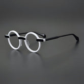 Arlo Retro Round Acetate Eyeglasses Frame Round Frames Southood Black White